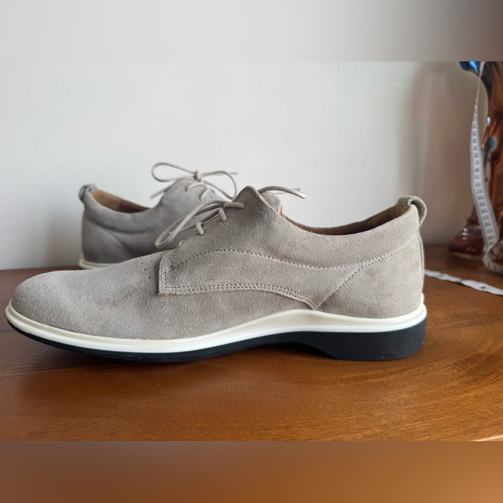 AMBERJACK Oxford Stone Grey Suede Men's Shoe size 10 excellent, like new - Picture 5 of 16